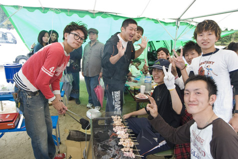 淡河そら祭り 地元の若者たち