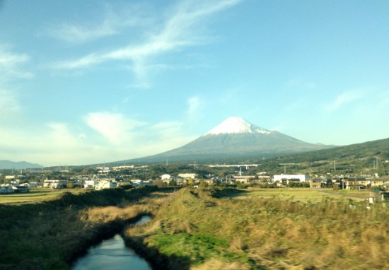 車窓からの富士山