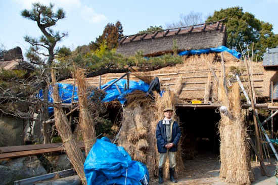 永福家住宅葺き替え現場