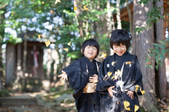 淡河八幡宮でロケ