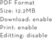 PDF Format　Size: 12.2MB　Download: enable　Print: enable　Editting: disable